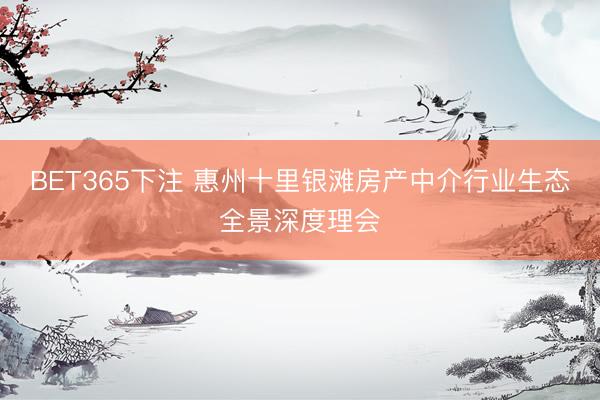 BET365下注 惠州十里银滩房产中介行业生态全景深度理会
