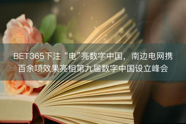 BET365下注 “电”亮数字中国，南边电网携百余项效果亮相第九届数字中国设立峰会